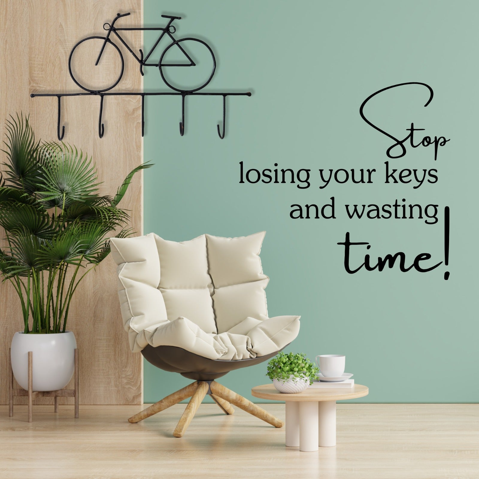 Handmade Rustic Bicycle Key Holder