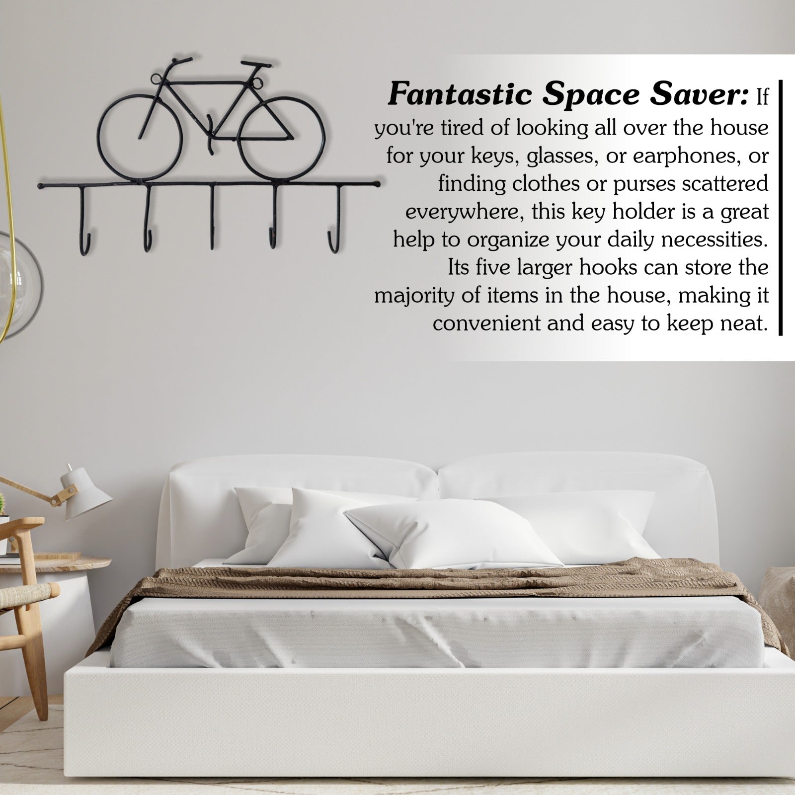 Handmade Rustic Bicycle Key Holder