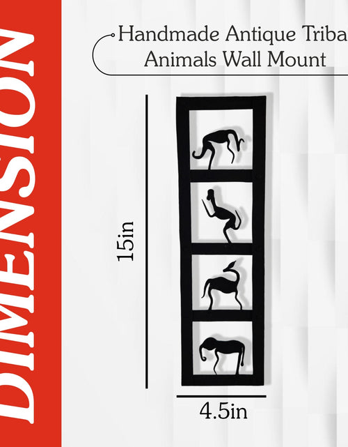 Load image into Gallery viewer, Handmade Antique Tribal Animals Wall Mount