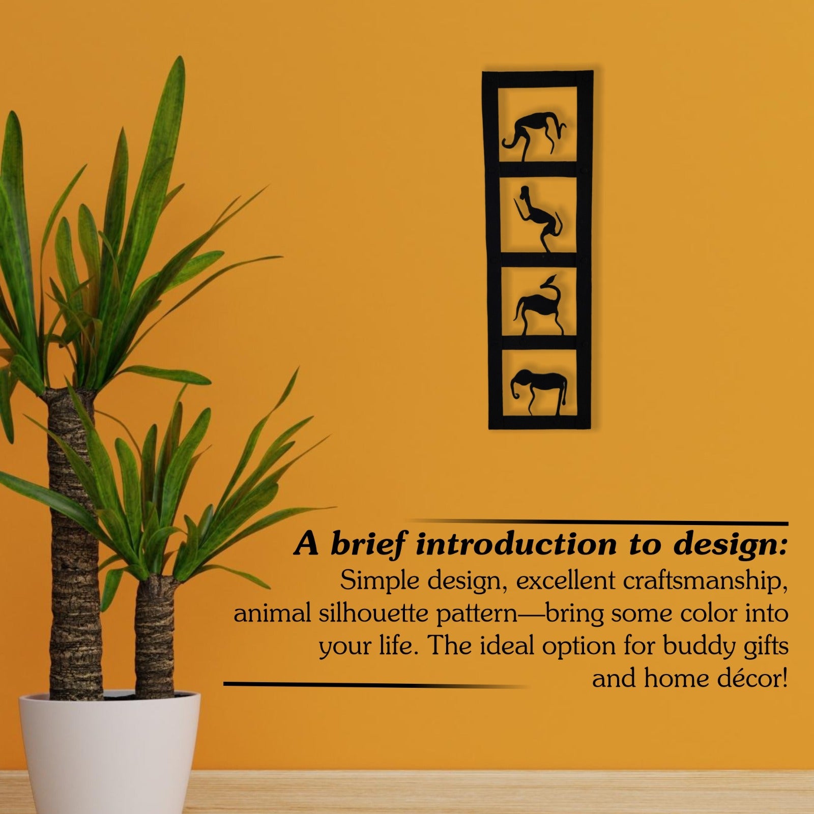 Handmade Antique Tribal Animals Wall Mount