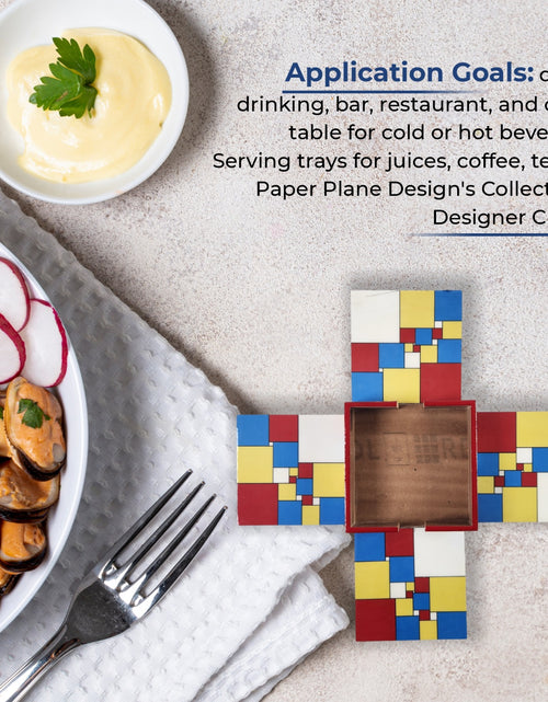 Load image into Gallery viewer, Pixelated Multi-Color Coaster Set