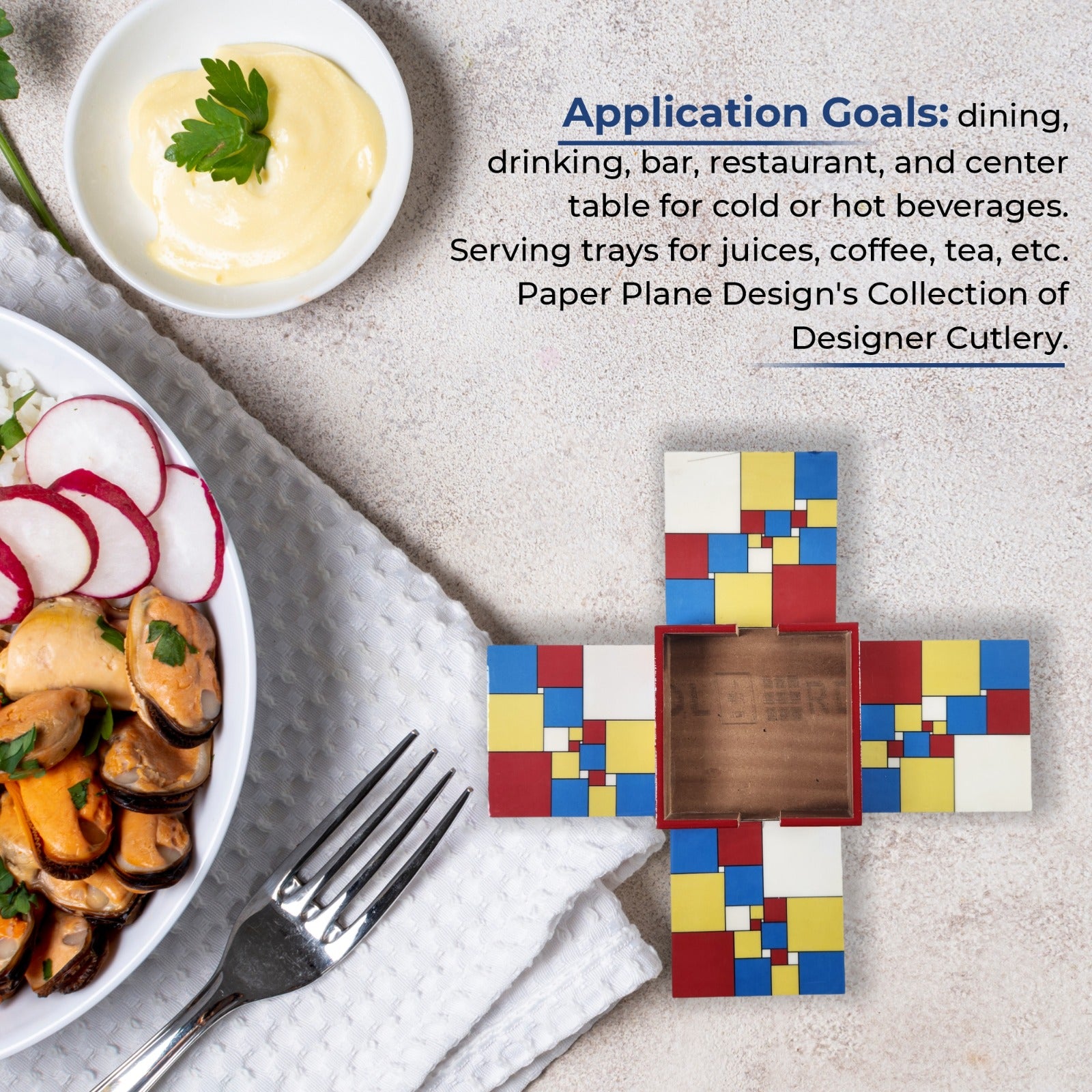 Pixelated Multi-Color Coaster Set