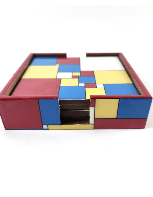 Load image into Gallery viewer, Pixelated Multi-Color Coaster Set