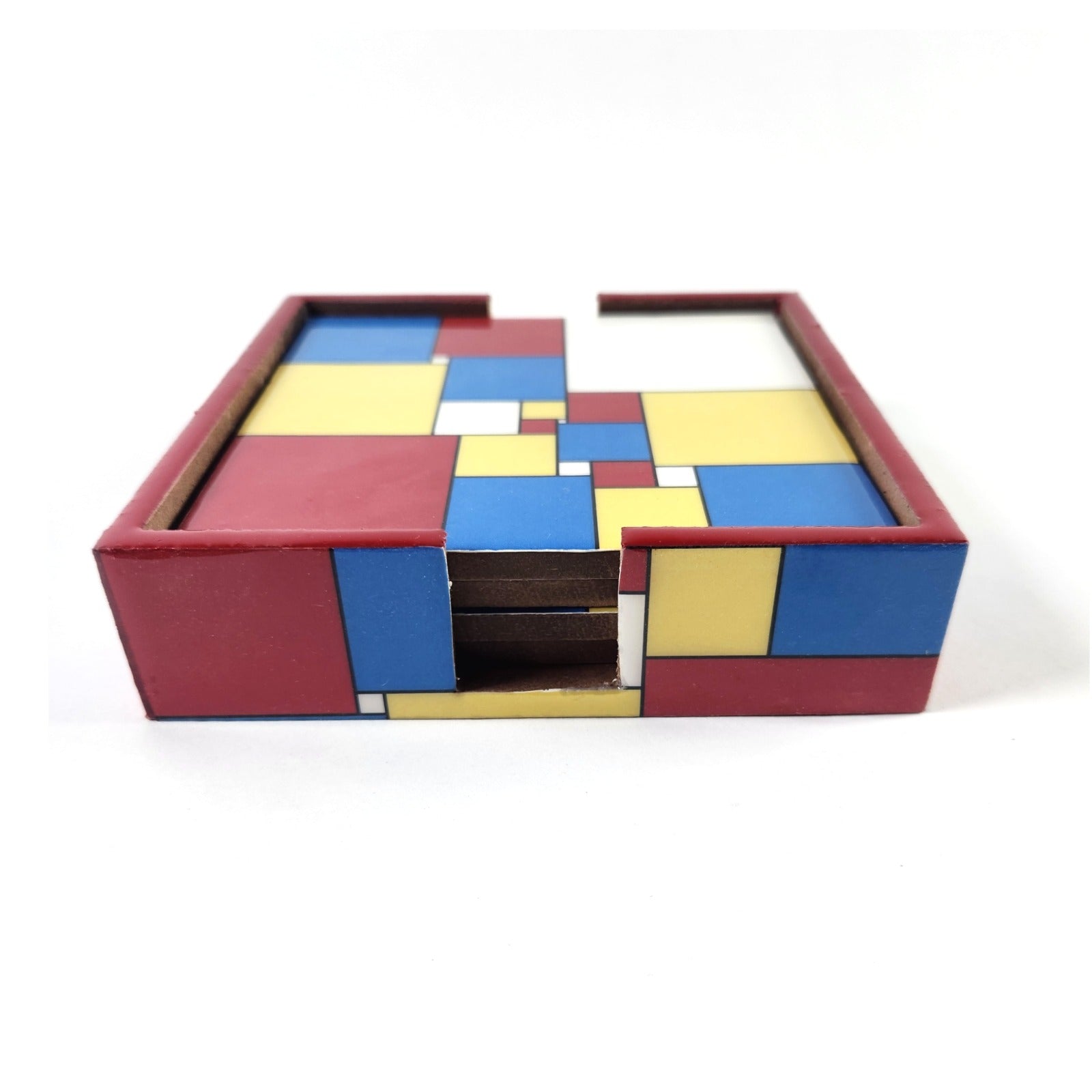 Pixelated Multi-Color Coaster Set