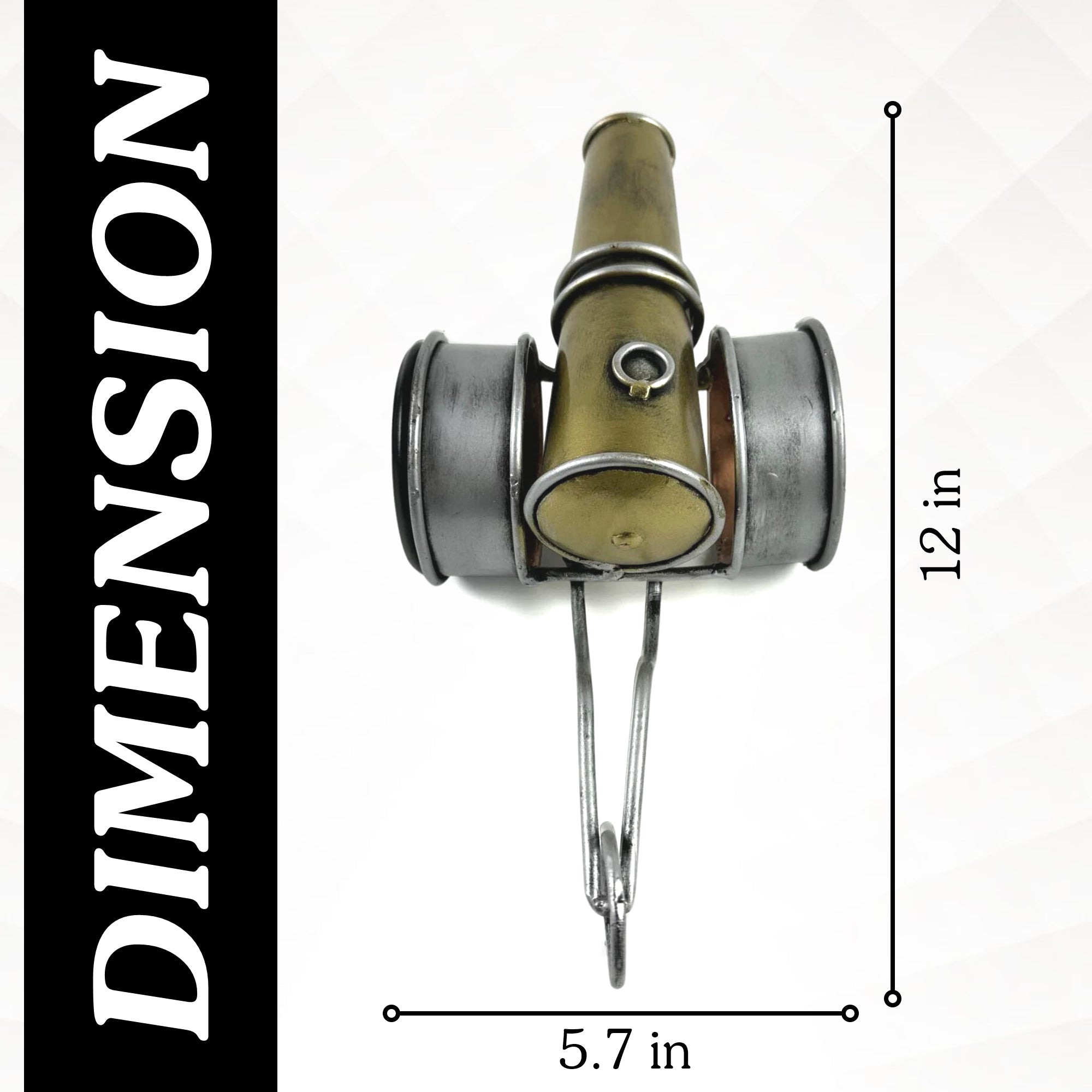 Handmade Cannon Vintage Clock