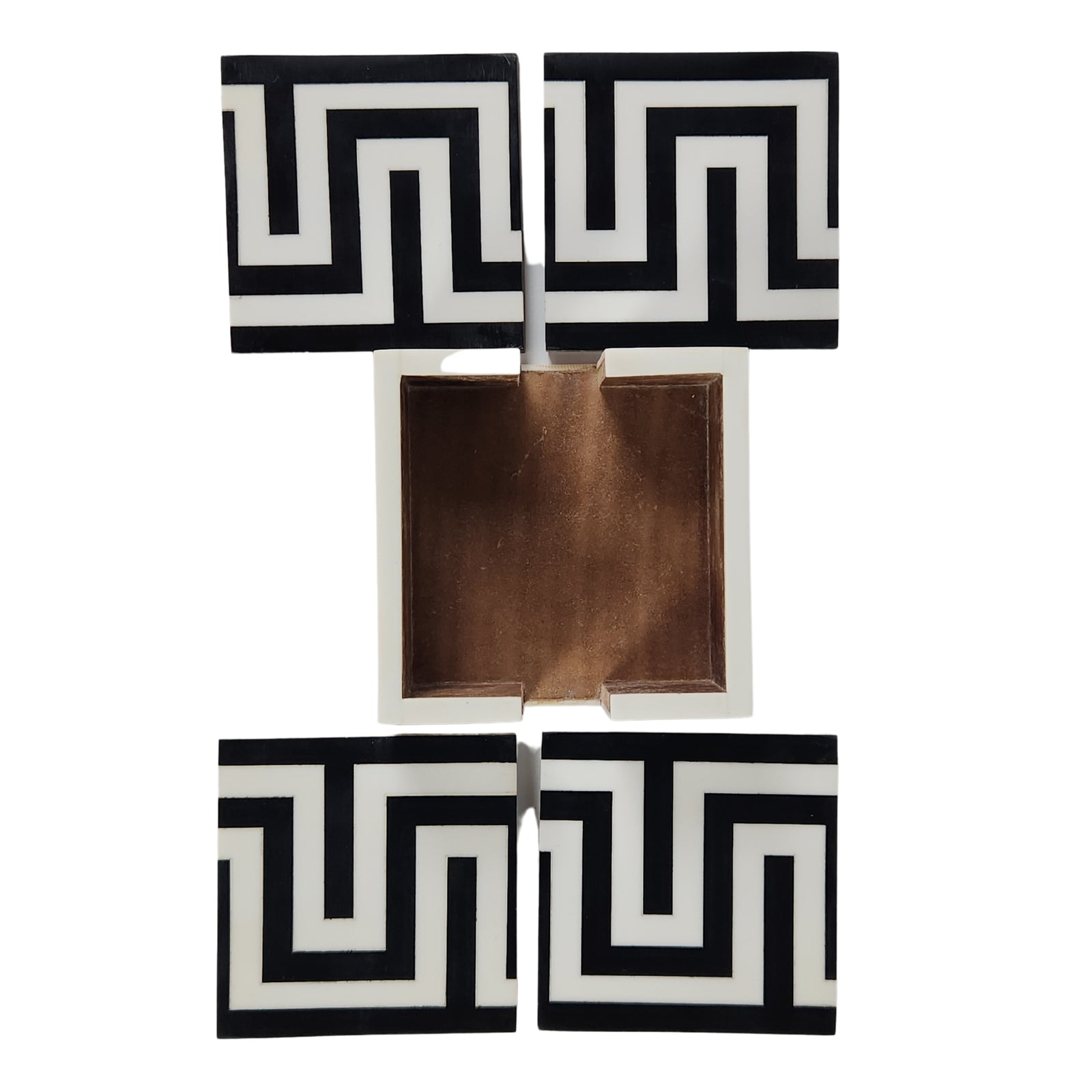 Maze Design Coaster Set