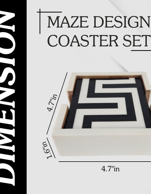 Load image into Gallery viewer, Maze Design Coaster Set