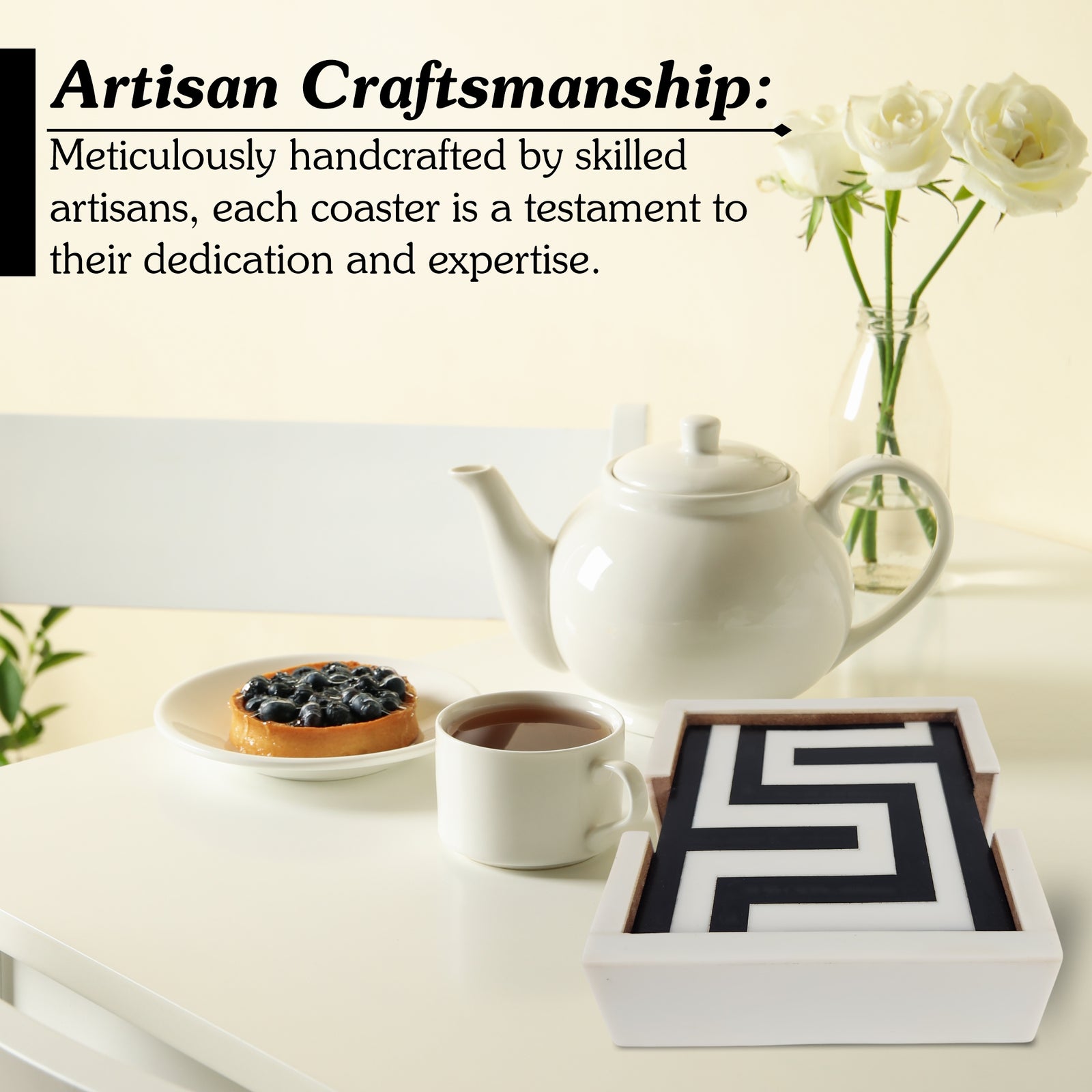 Maze Design Coaster Set