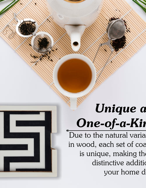 Load image into Gallery viewer, Maze Design Coaster Set