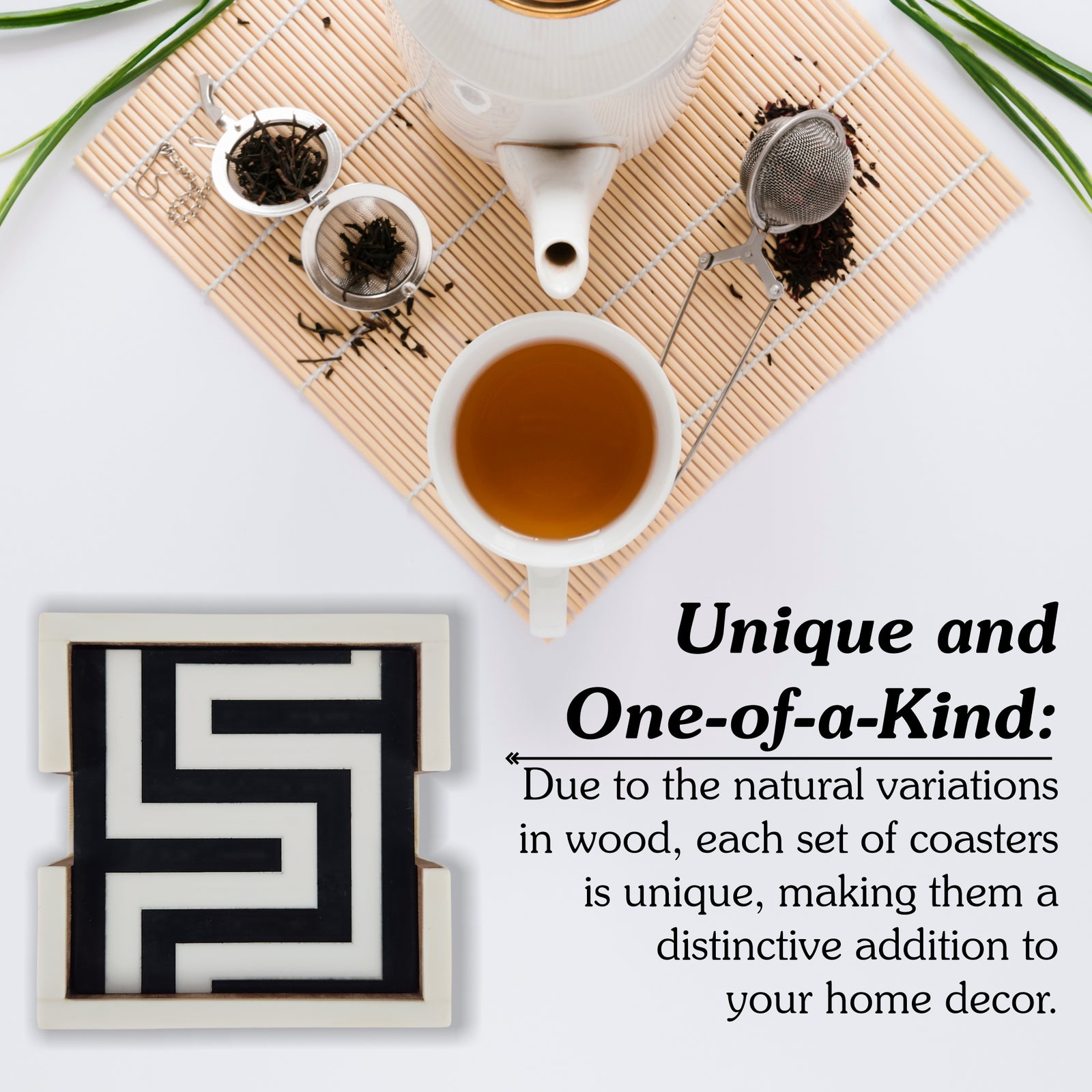 Maze Design Coaster Set