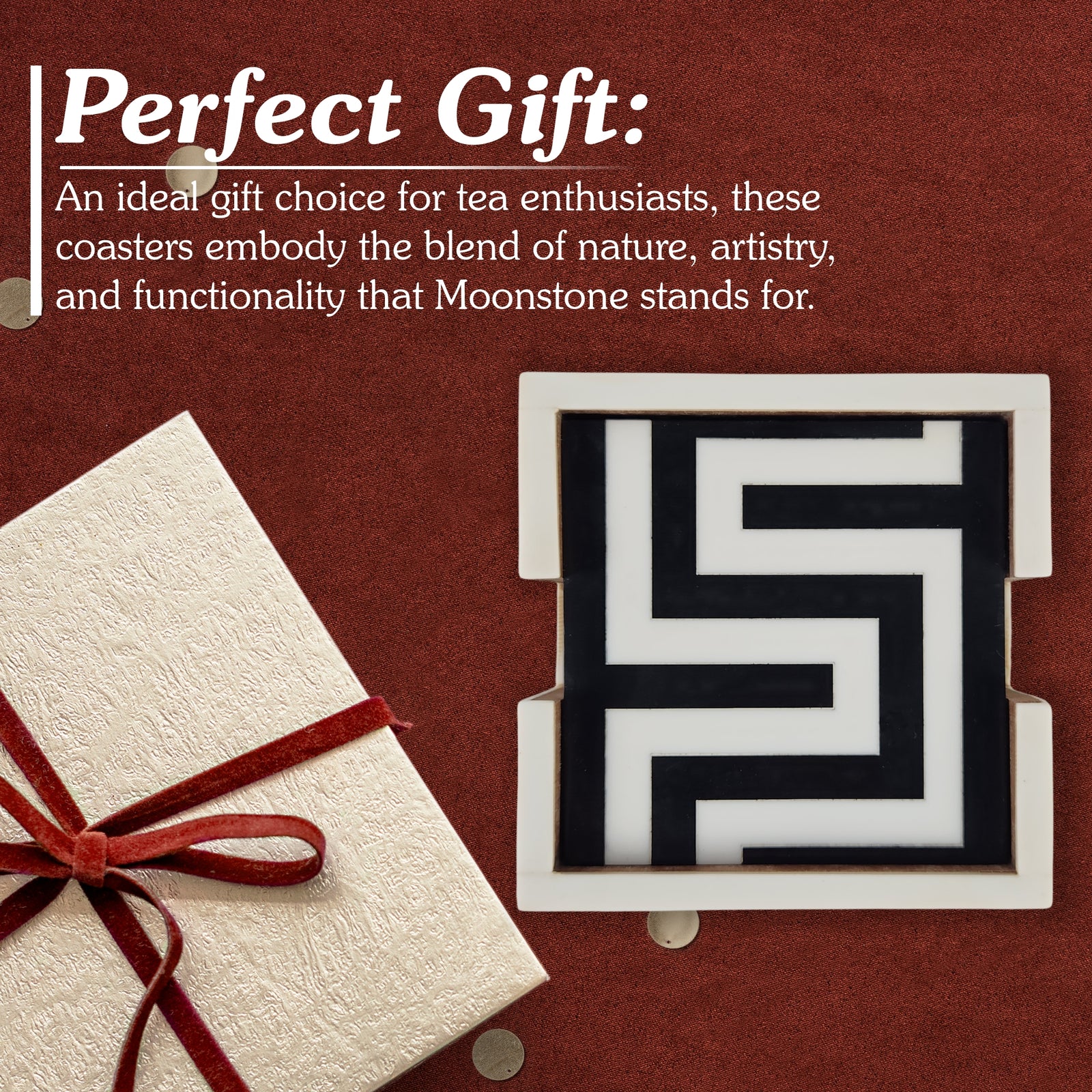 Maze Design Coaster Set