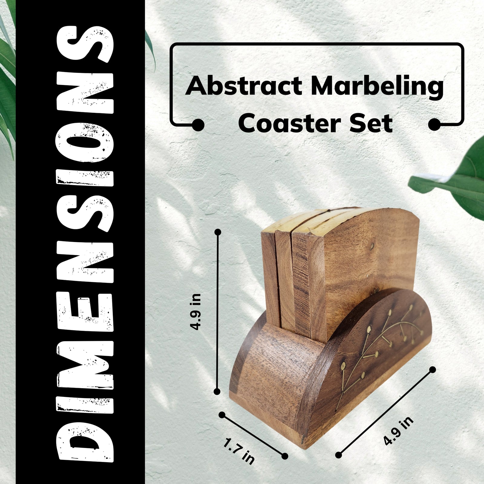 Wooden Consetelletion Coaster Set