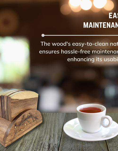 Load image into Gallery viewer, Wooden Consetelletion Coaster Set
