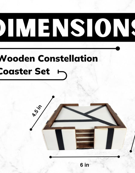 Abstract Marbeling Coaster Set