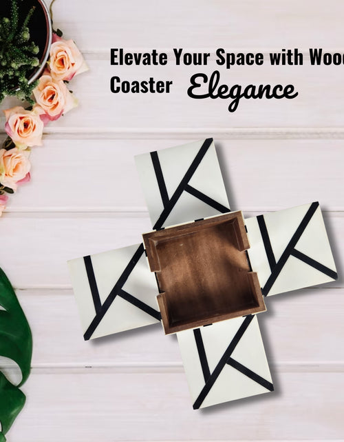 Load image into Gallery viewer, Abstract Marbeling Coaster Set