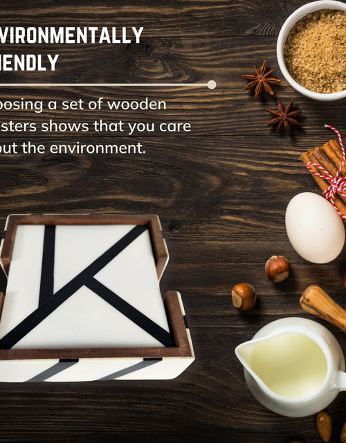 Load image into Gallery viewer, Abstract Marbeling Coaster Set