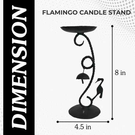 Handmade Flamingo Candle Stand