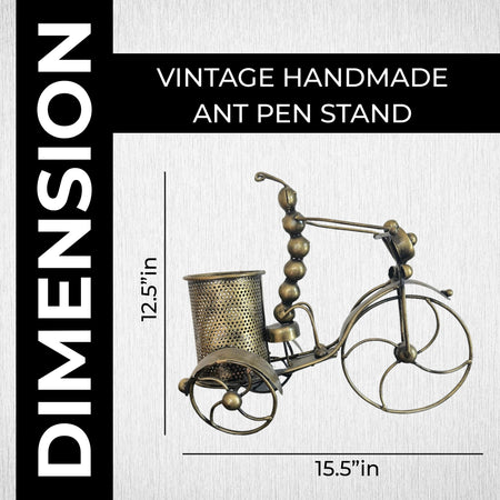 Vintage Handmade Ant Pen Stand Holder