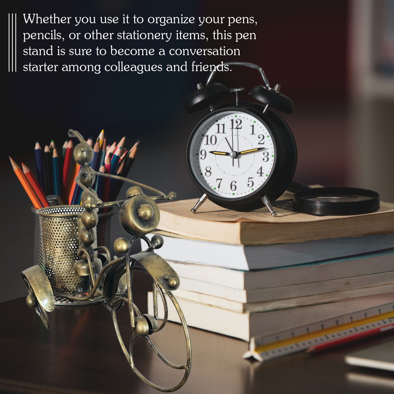 Vintage Handmade Ant Pen Stand Holder