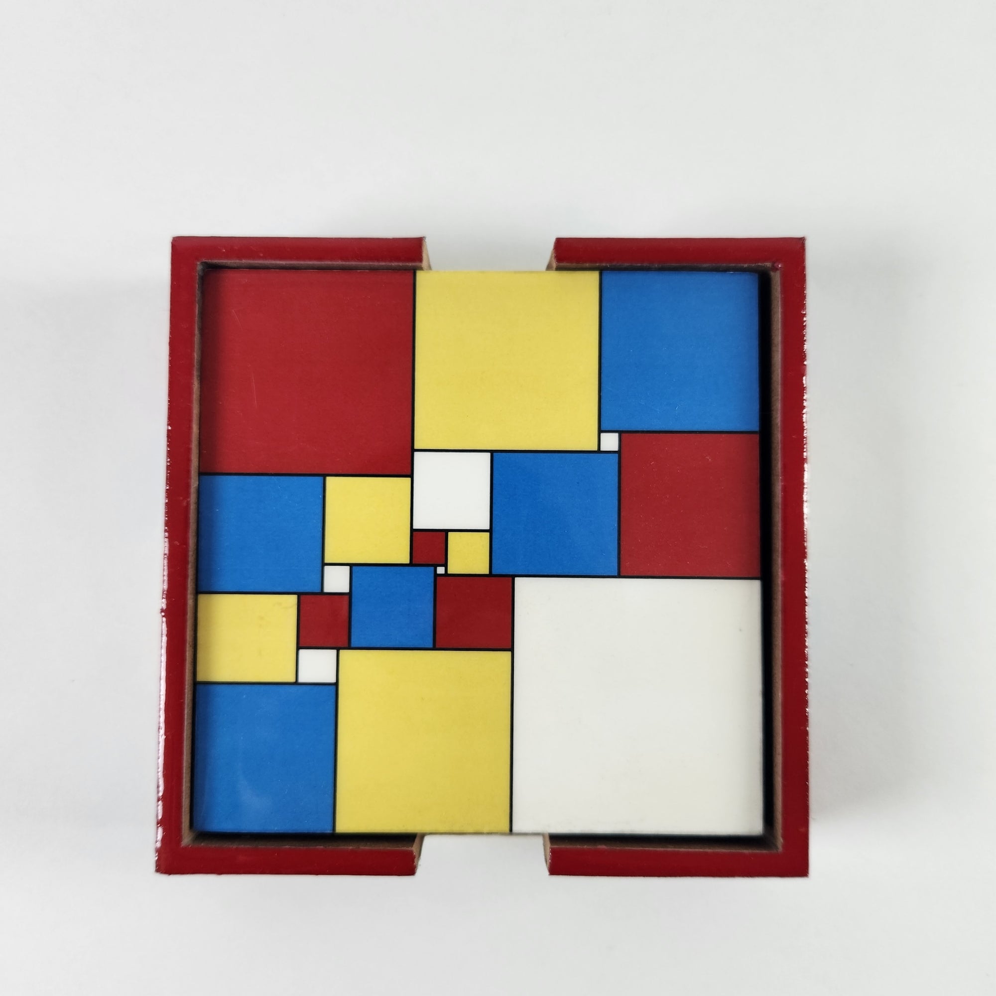 Pixelated Multi-Color Coaster Set