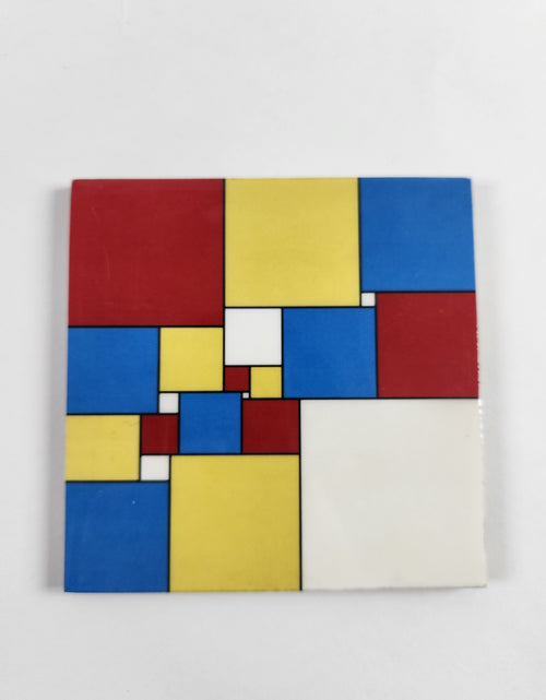Load image into Gallery viewer, Pixelated Multi-Color Coaster Set