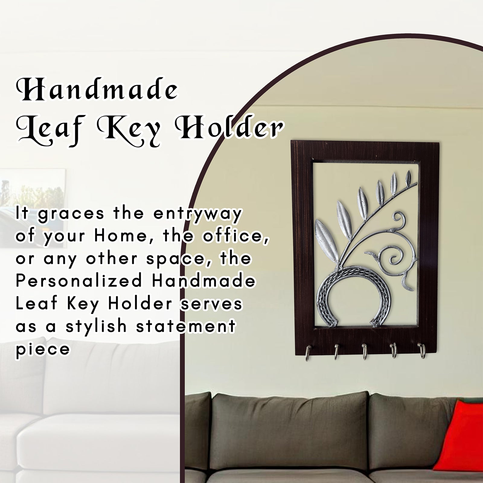 Personalized Handmade Leaf Key Holder – Home Decor 4 You
