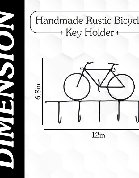 Handmade Rustic Bicycle Key Holder