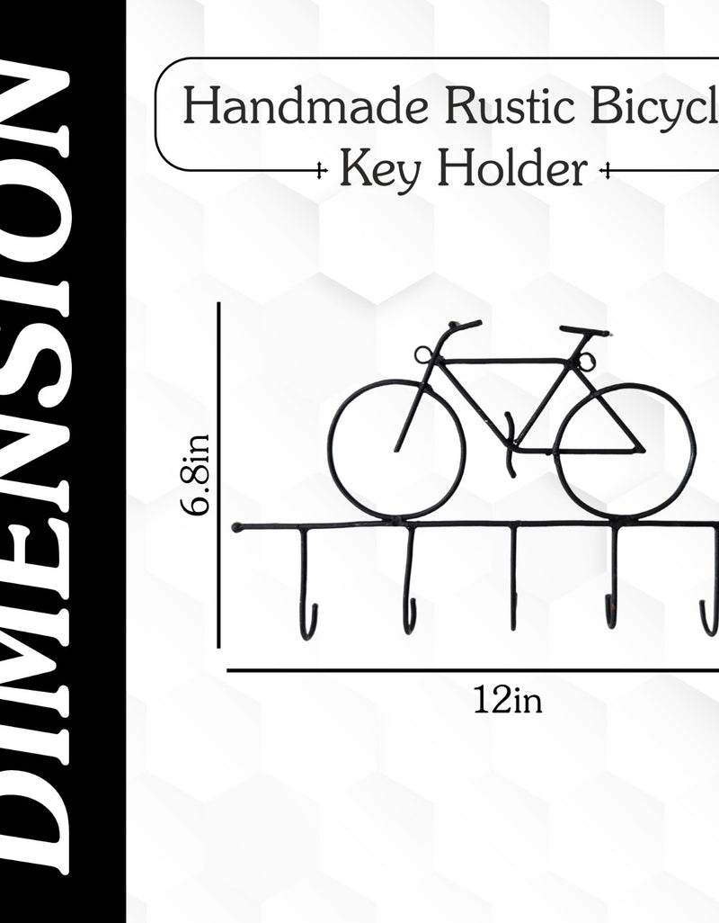 Handmade Rustic Bicycle Key Holder