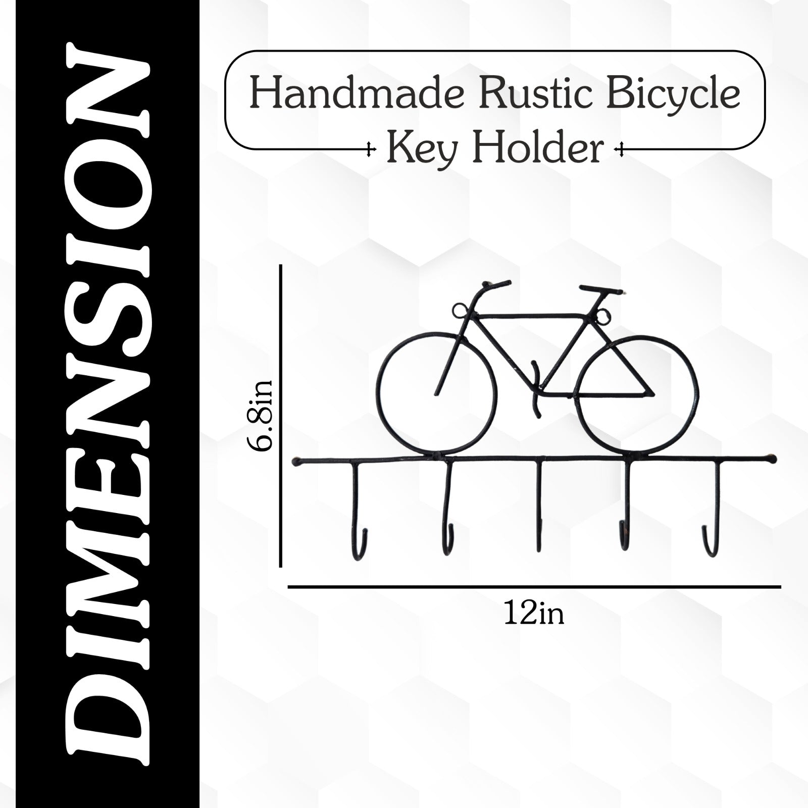 Handmade Rustic Bicycle Key Holder