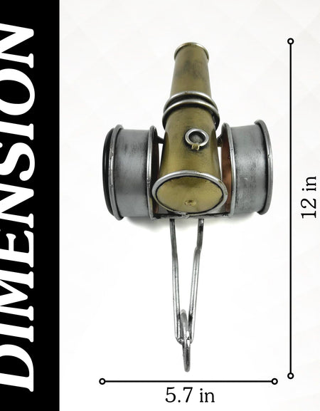 Handmade Cannon Vintage Clock