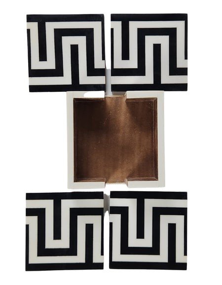 Maze Design Coaster Set