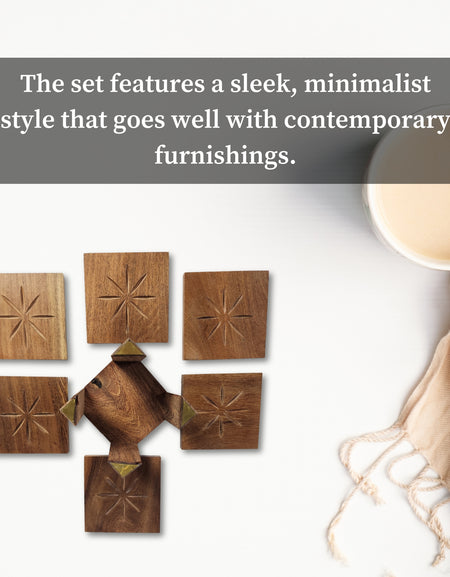 Four Pillar Coaster Set