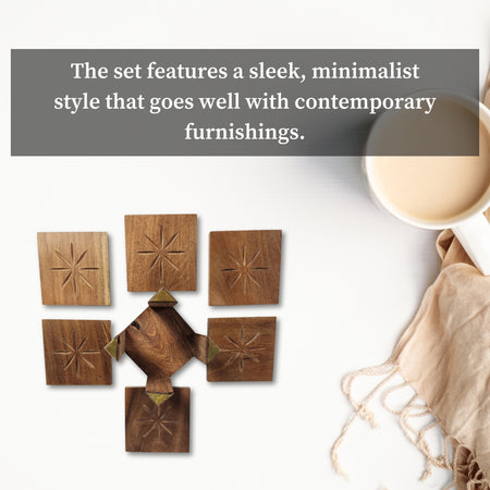 Four Pillar Coaster Set