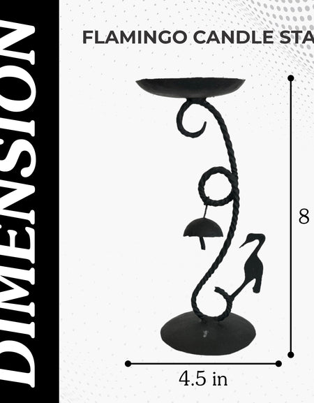 Handmade Flamingo Candle Stand