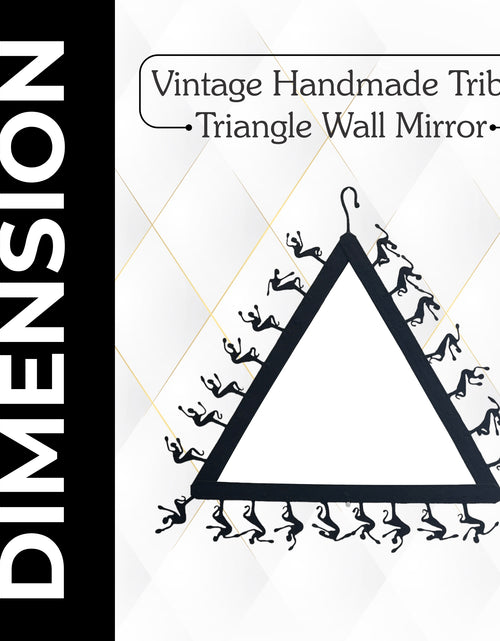 Load image into Gallery viewer, Vintage Handmade Tribal Triangle Wall Mirror

