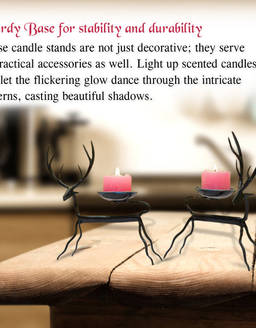 Load image into Gallery viewer, Handmade Deer Candle Stands
