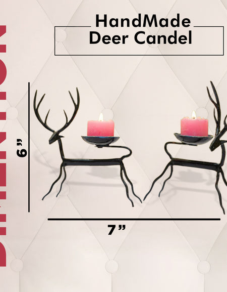 Handmade Deer Candle Stands