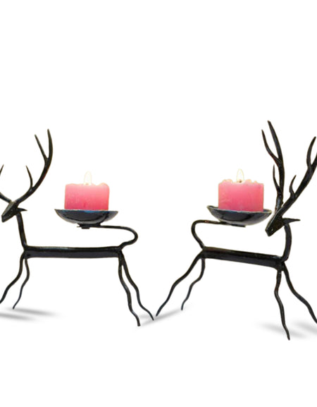 Handmade Deer Candle Stands