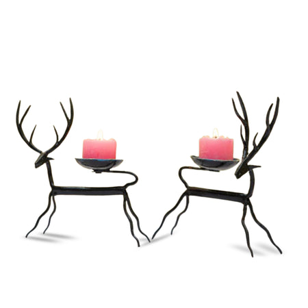 Handmade Deer Candle Stands