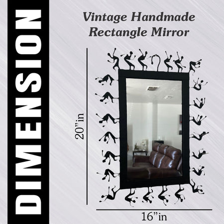 Vintage Handmade Rectangle Mirror