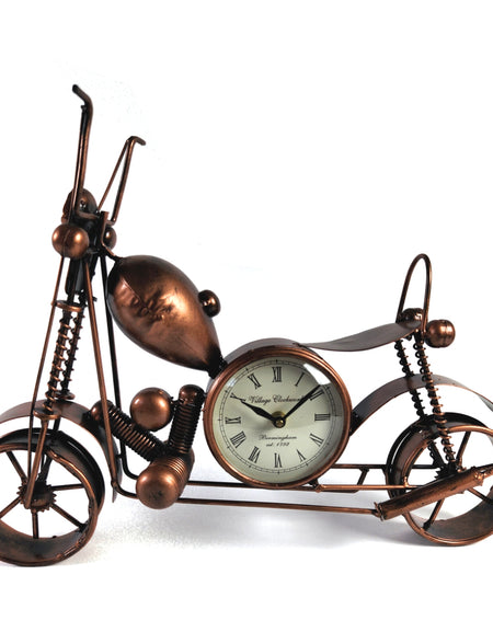 Vintage Rustic Handmade Bike Clock