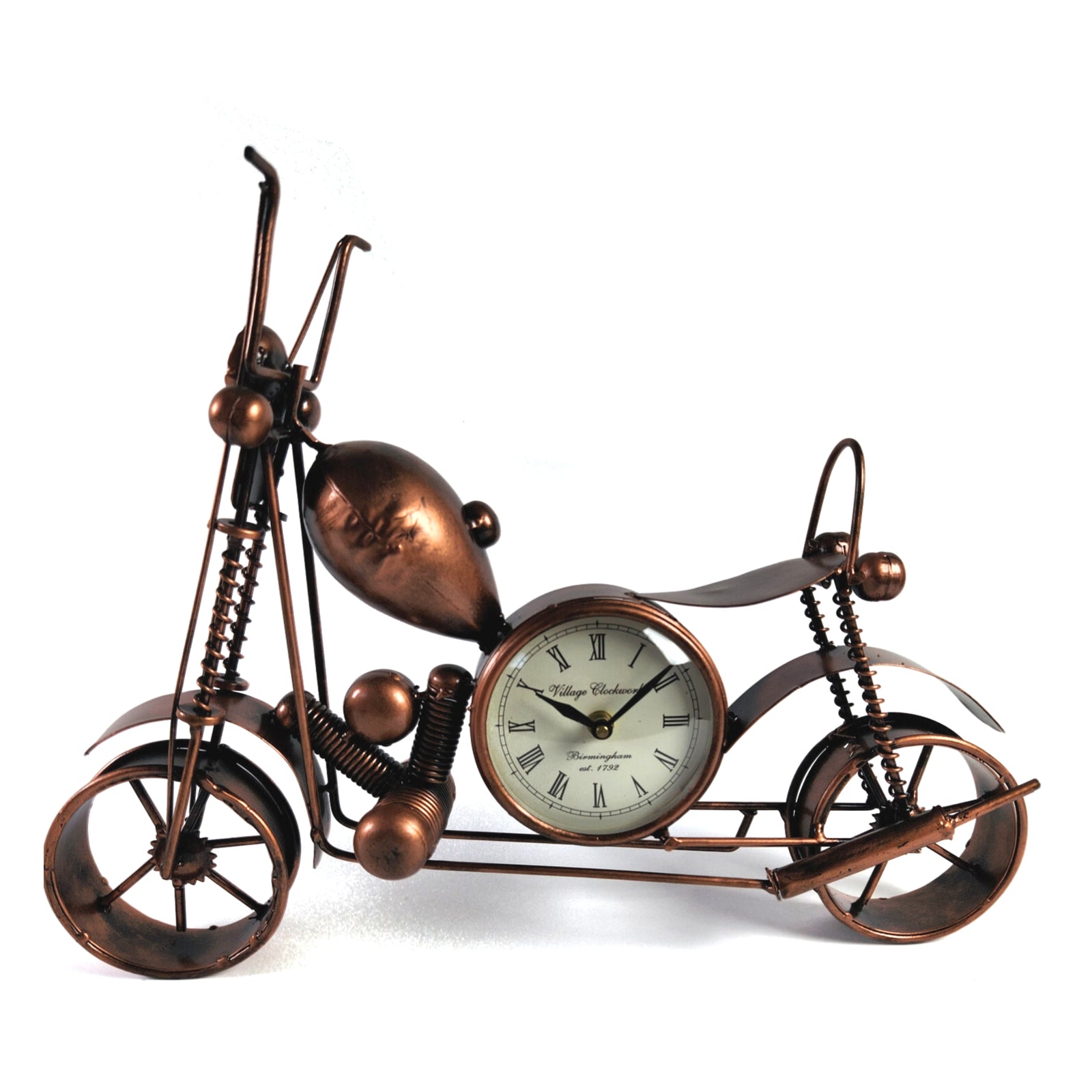 Vintage Rustic Handmade Bike Clock