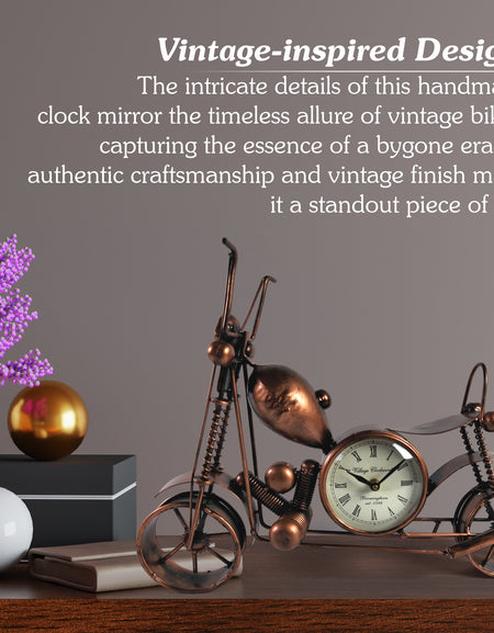 Vintage Rustic Handmade Bike Clock